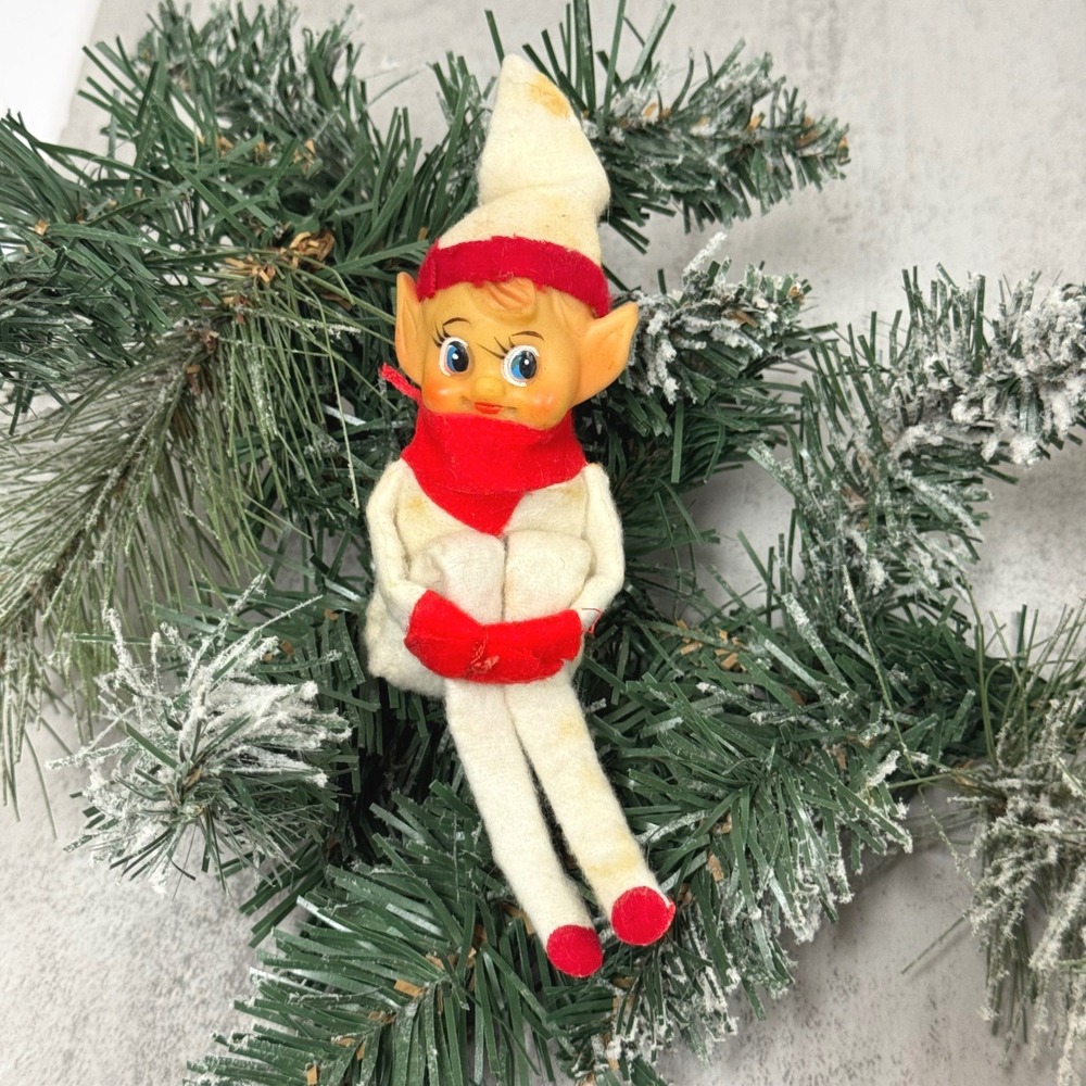 Vintage Christmas Knee Hugger Pixie Elf